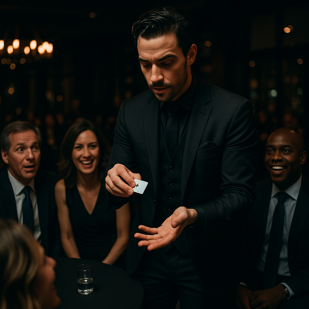 Corporate event magician entertaining Dallas Fort Worth company guests