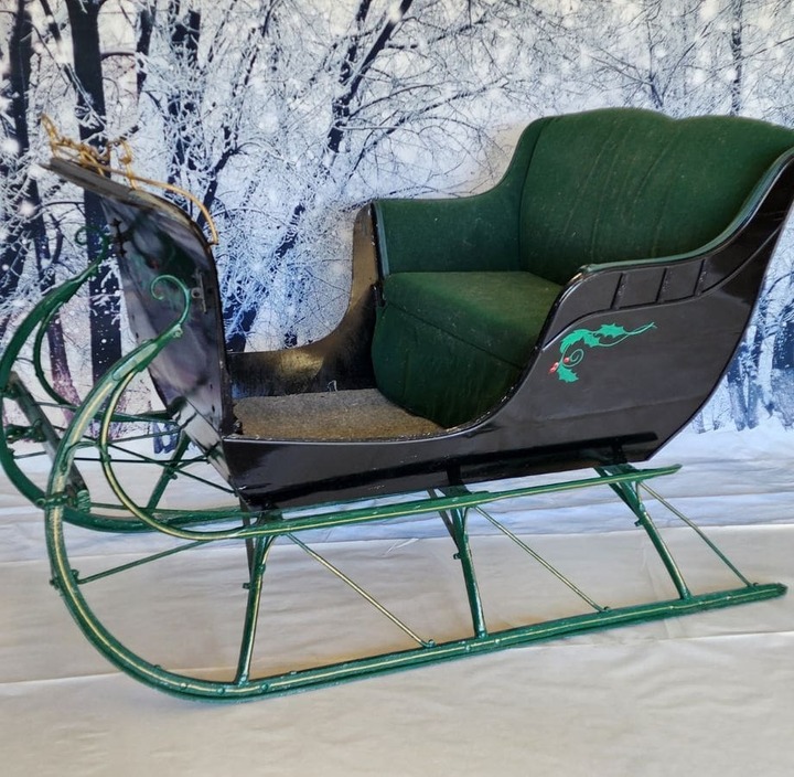 mountain forest sleigh rental backdrop