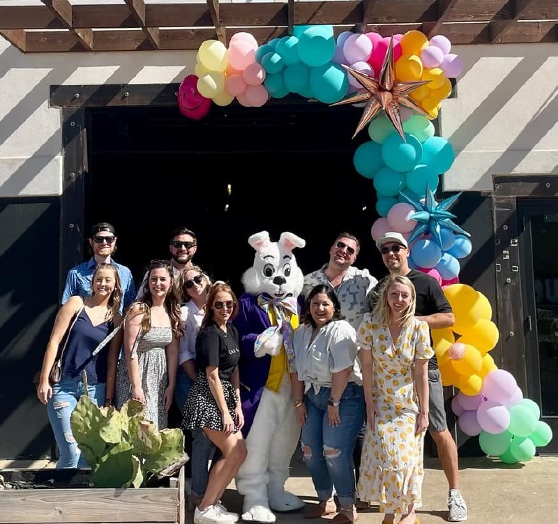 Easter Bunny mascot entertainer for Texas community spring events